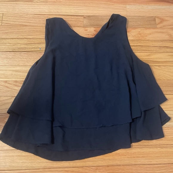 Zara Basic Navy Tank Top Blouse Size Medium - Picture 1 of 7